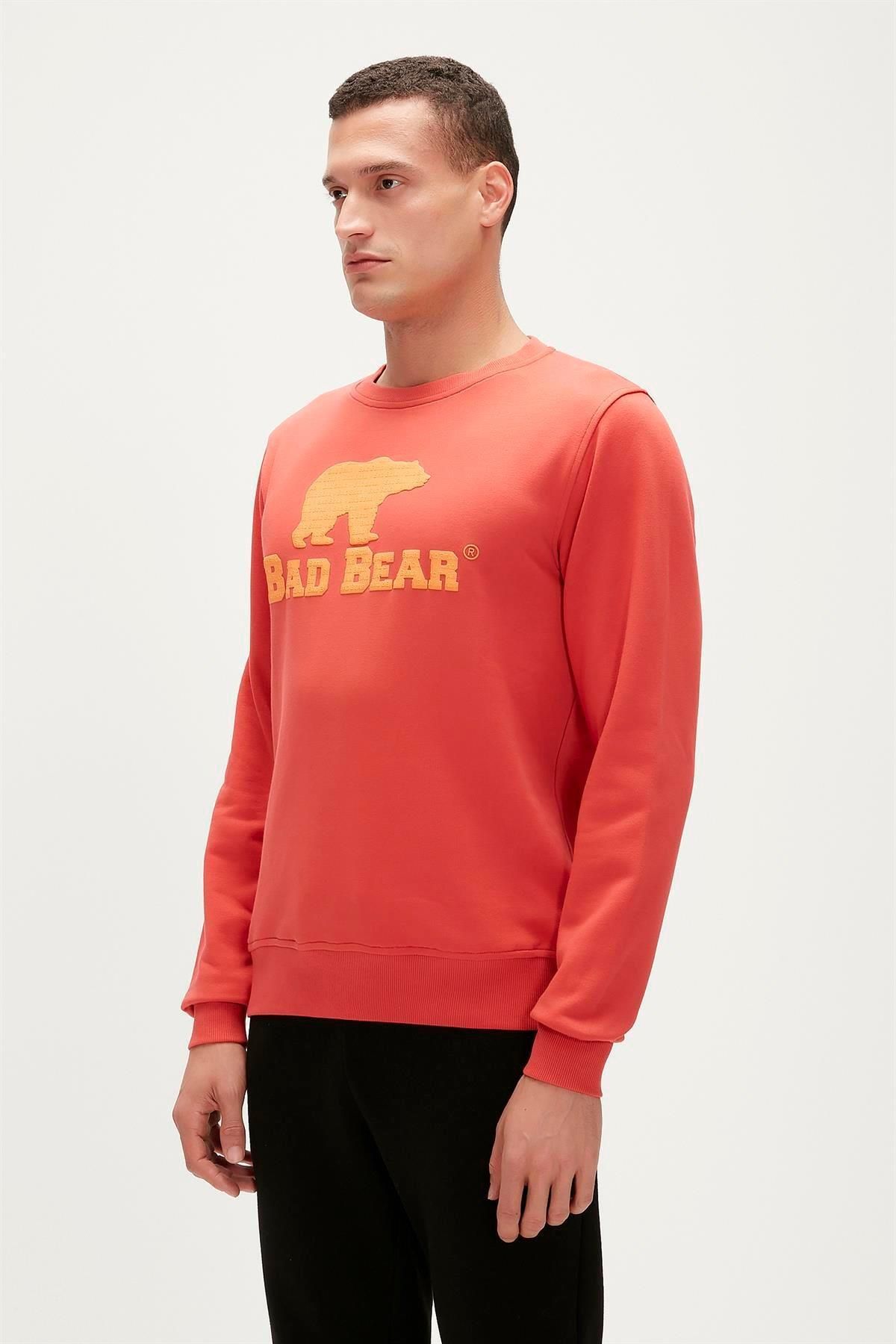 Bad Bear Logo Crewneck Erkek Sweatshirt