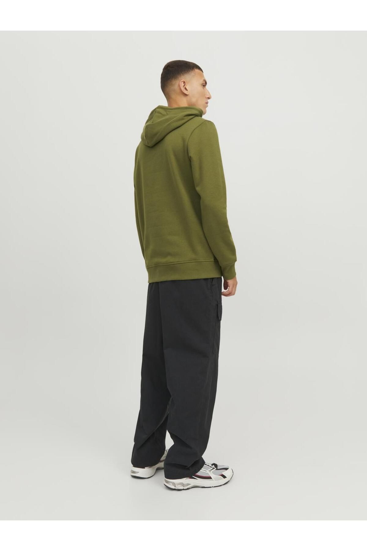 Jack & Jones Logolu Kapüşonlu Sweatshirt - Dust