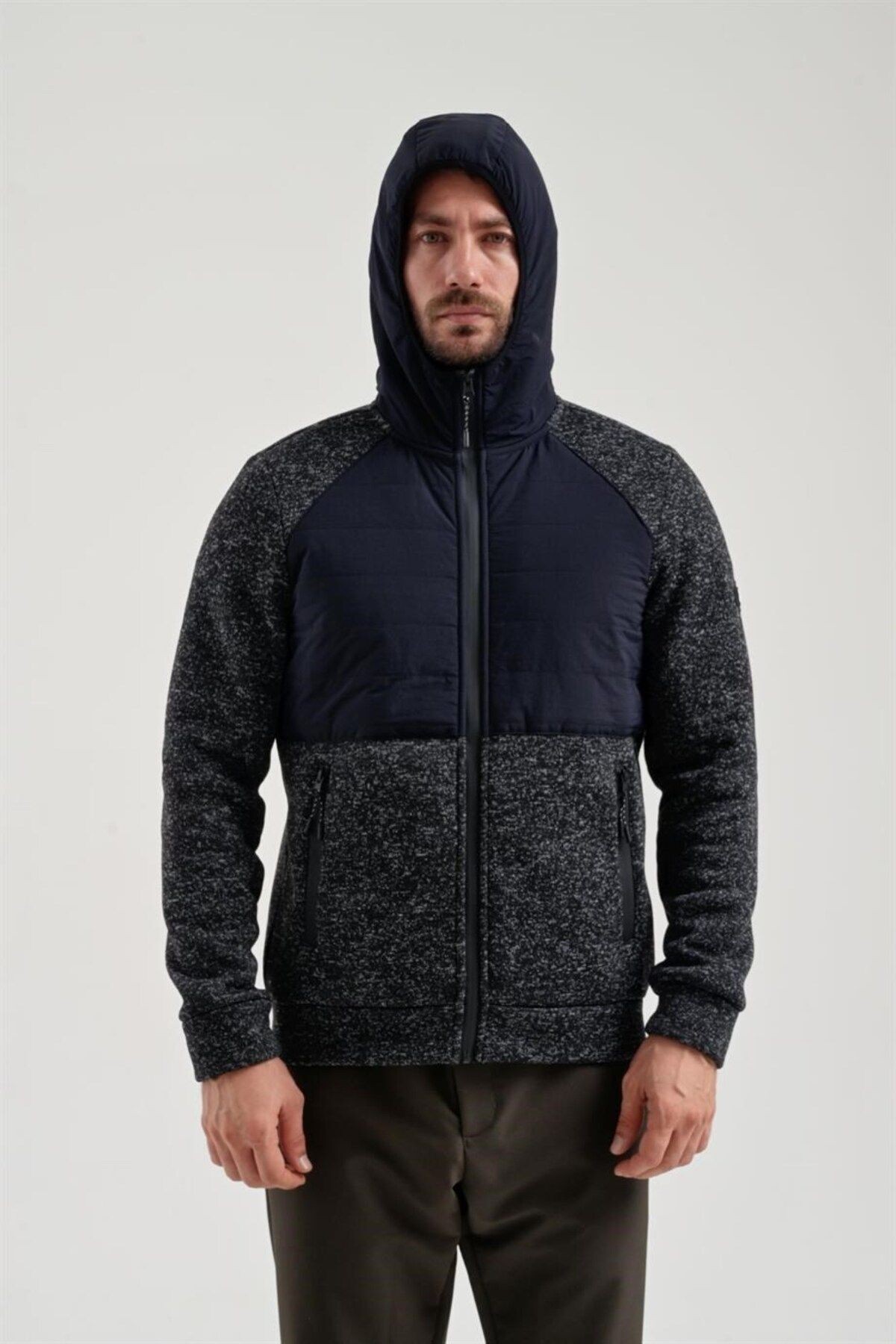 Exuma Erkek Siyah Polar Sweat 2311136