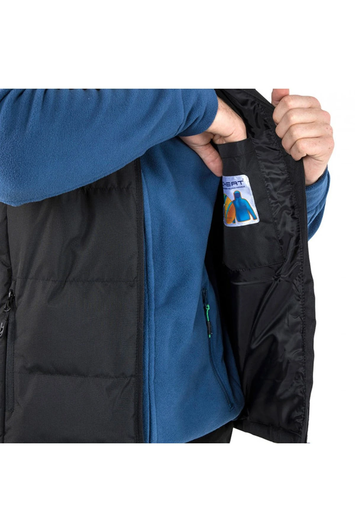 Trespass Clasp - Male Padded Gılet Erkek Siyah Yelek MAJKGIK10003-BLK