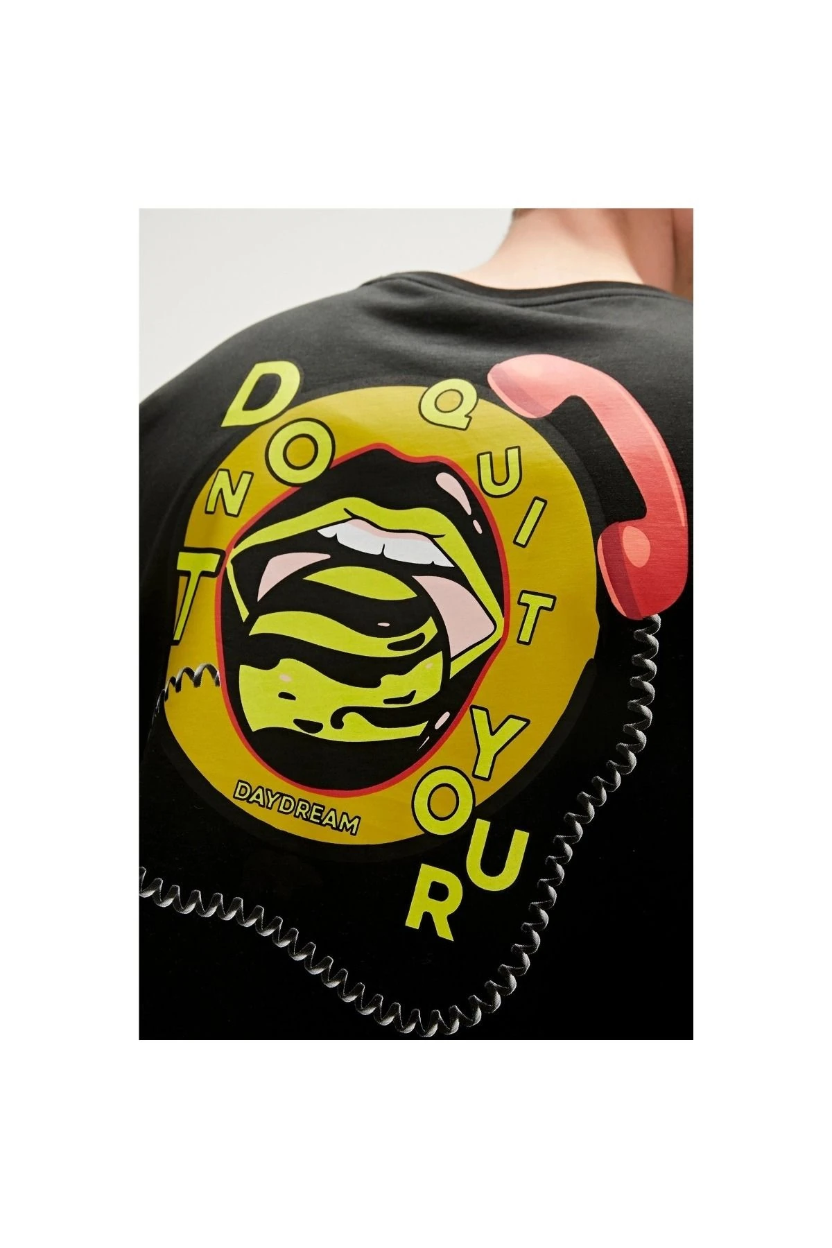 Bad Bear Daydream Erkek Siyah Bisiklet Yaka Tişört