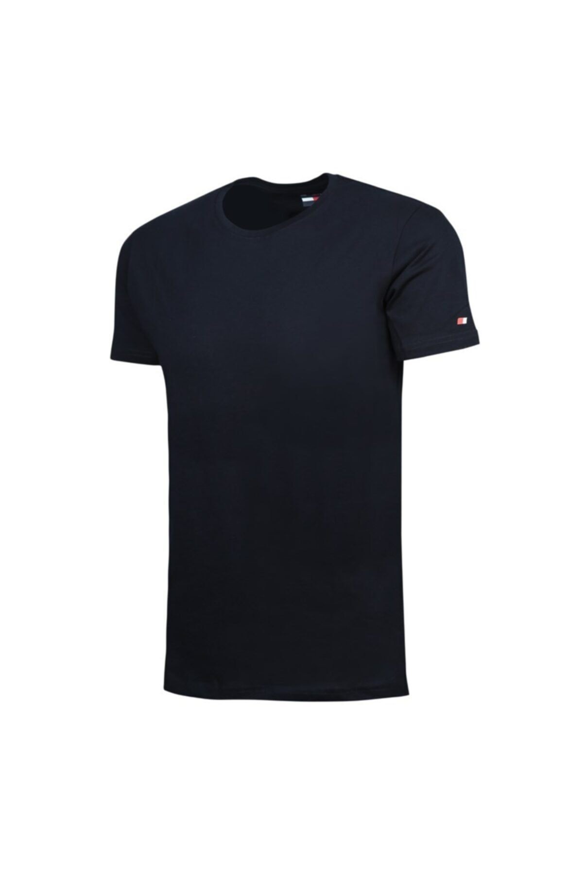 John Frank Erkek Lacivert Basic T-shirt