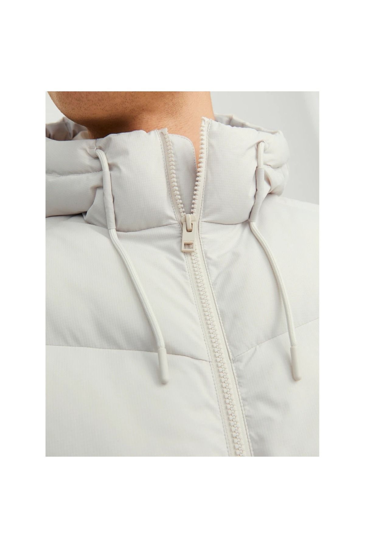 Jack & Jones Kapüşonlu Şişme Siyah Erkek Mont 12238849