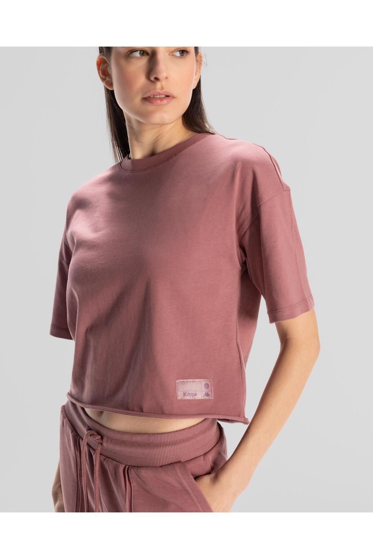 Kappa Authentic Lily Kadın Gül Kurusu Regular Fit Tişört