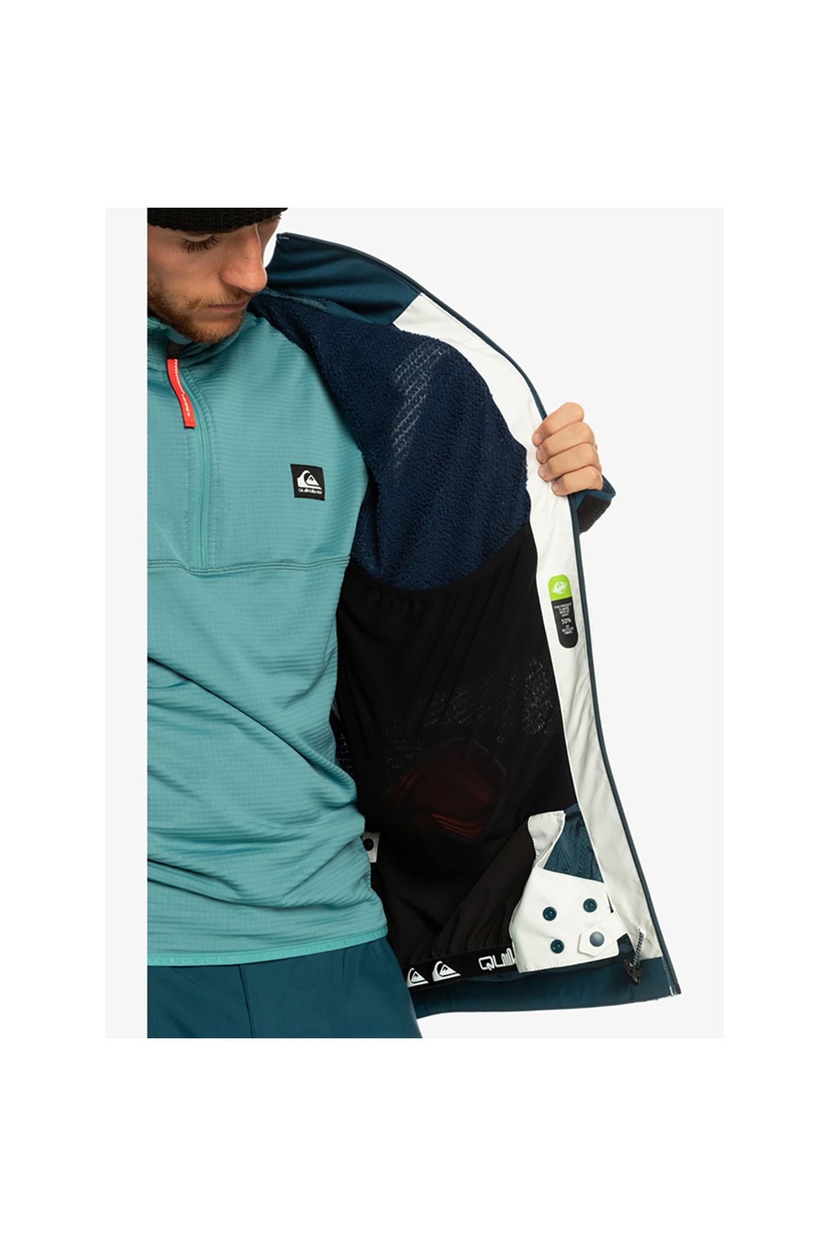 Quiksilver Ultralight 20K Erkek Çok Renkli Kayak Montu 