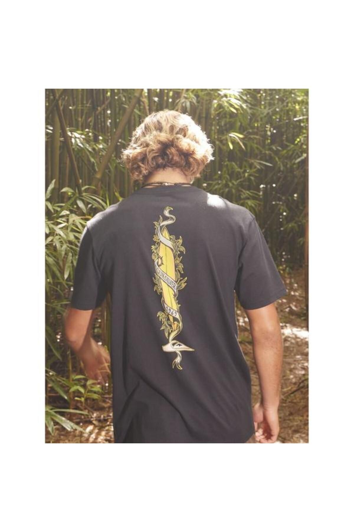 QUIKSILVER Step Up Mor AQYZT09563-10010 ERKEK Siyah Tişört