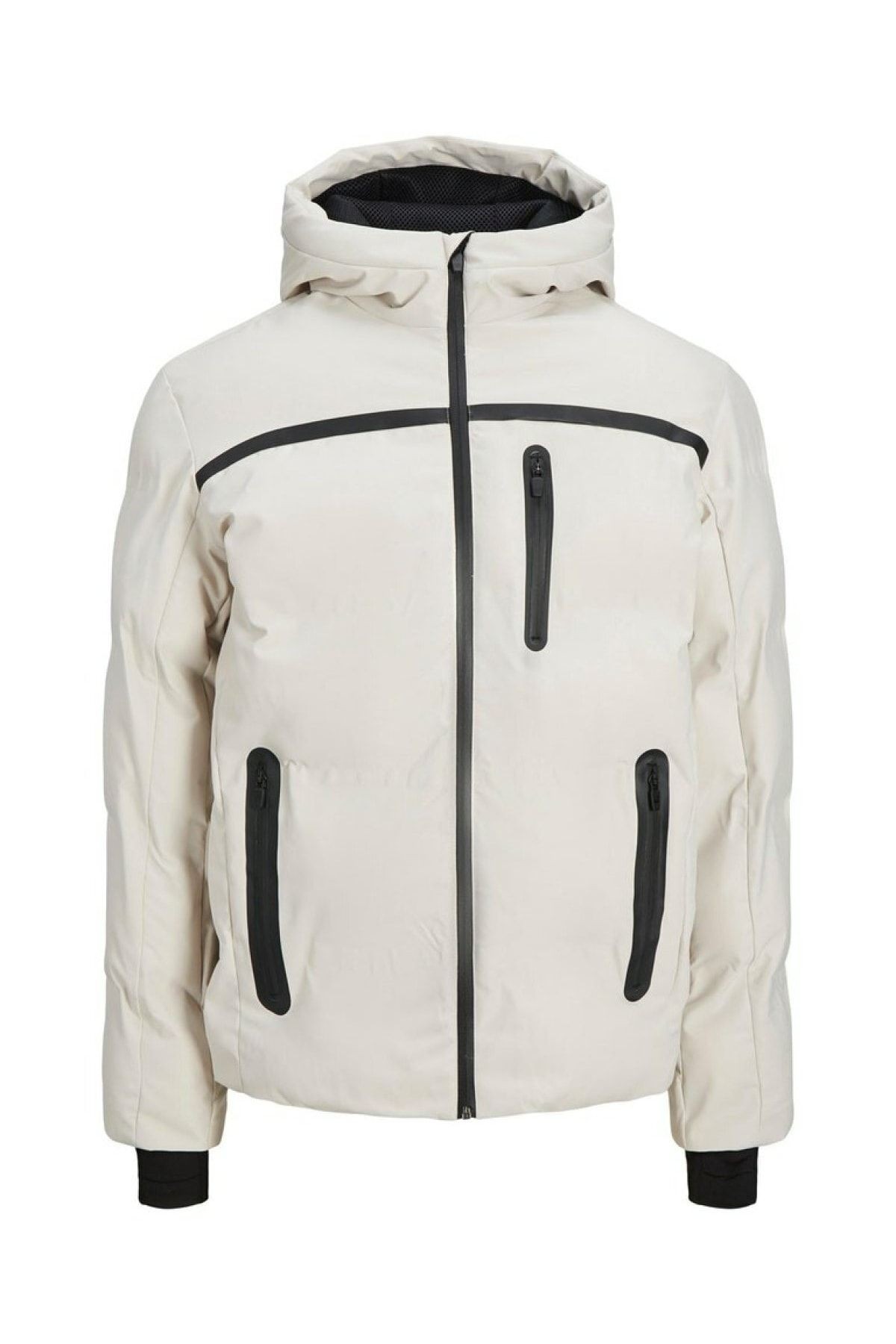 Jack & Jones Jcoheat Puffer Jacket Sn Beyaz Erkek Mont 12215507-Moonb