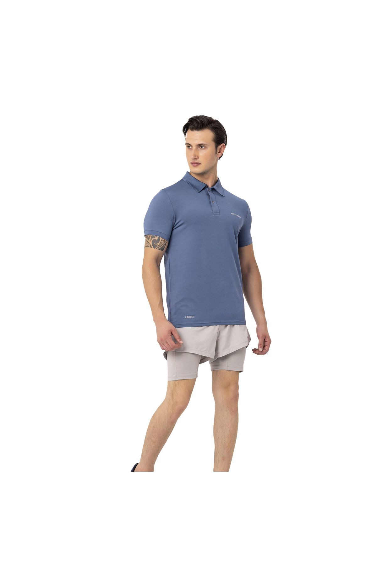 Merrell Pace Erkek Mavi Polo Tişört 