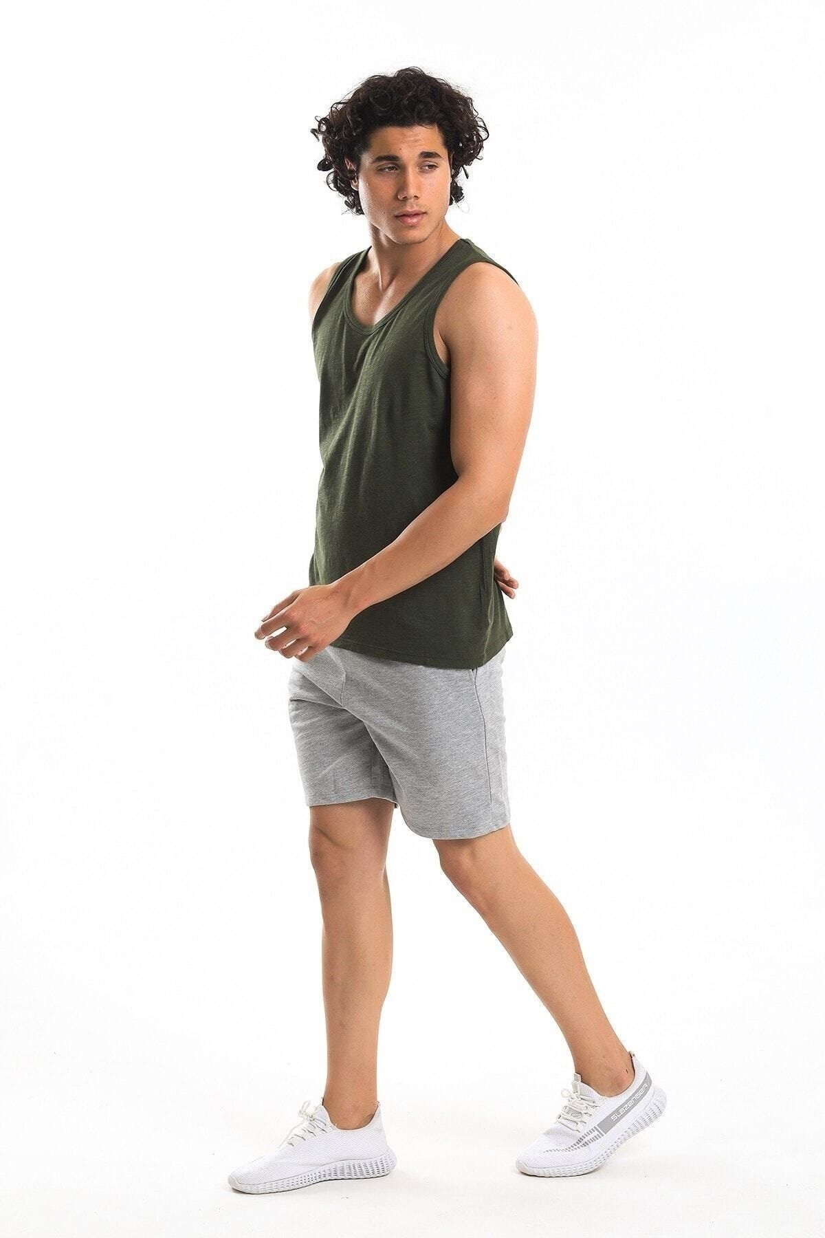 Superfly Men Tank Top Erkek Haki Atlet 22618-03