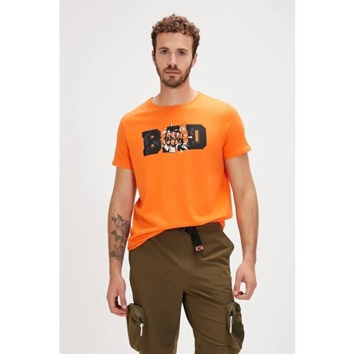 Bad Bear Bang Erkek Turuncu Yuvarlak Yaka Tişört