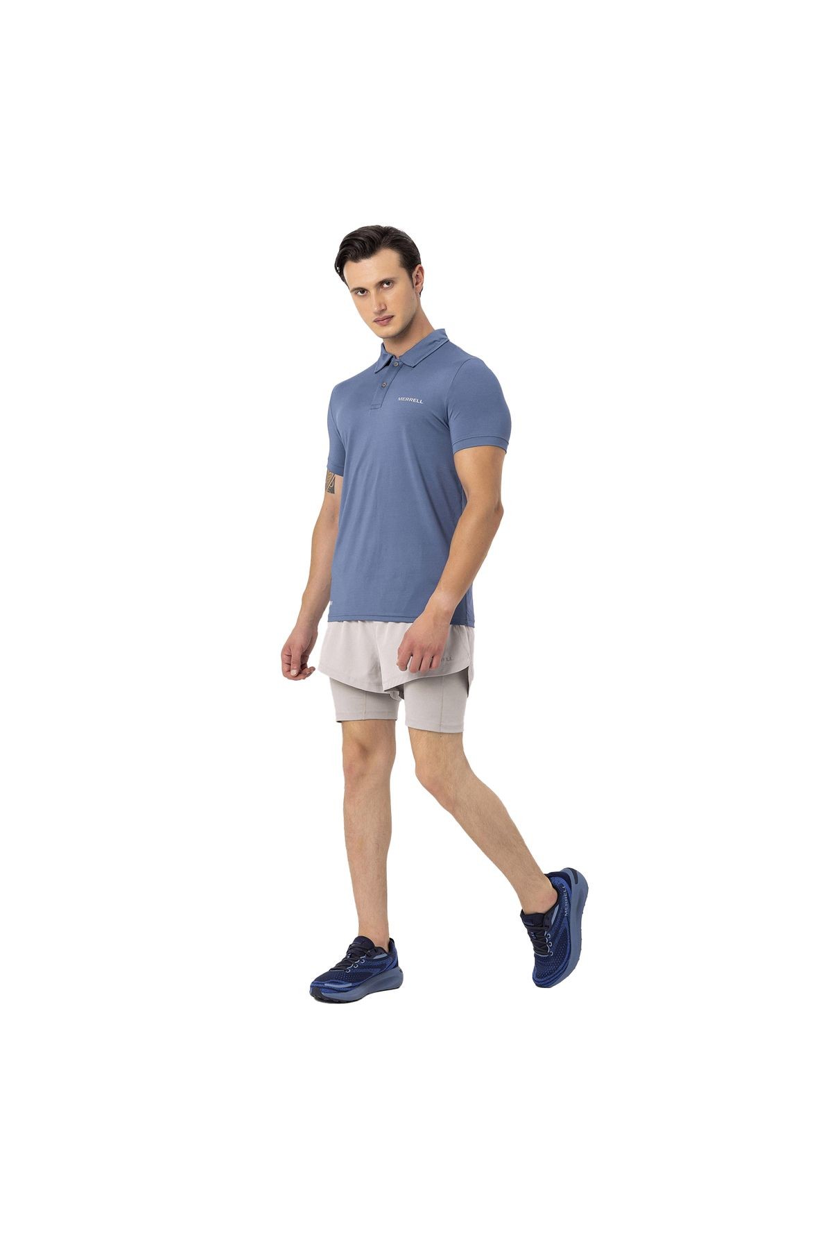 Merrell Pace Erkek Mavi Polo Tişört 