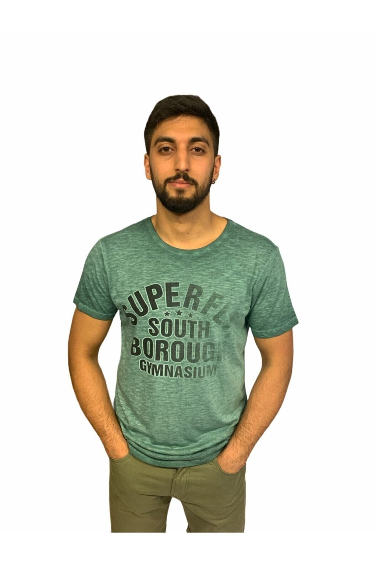 Superfly Tshirt Erkek Yeşil Tshirt 21695-21