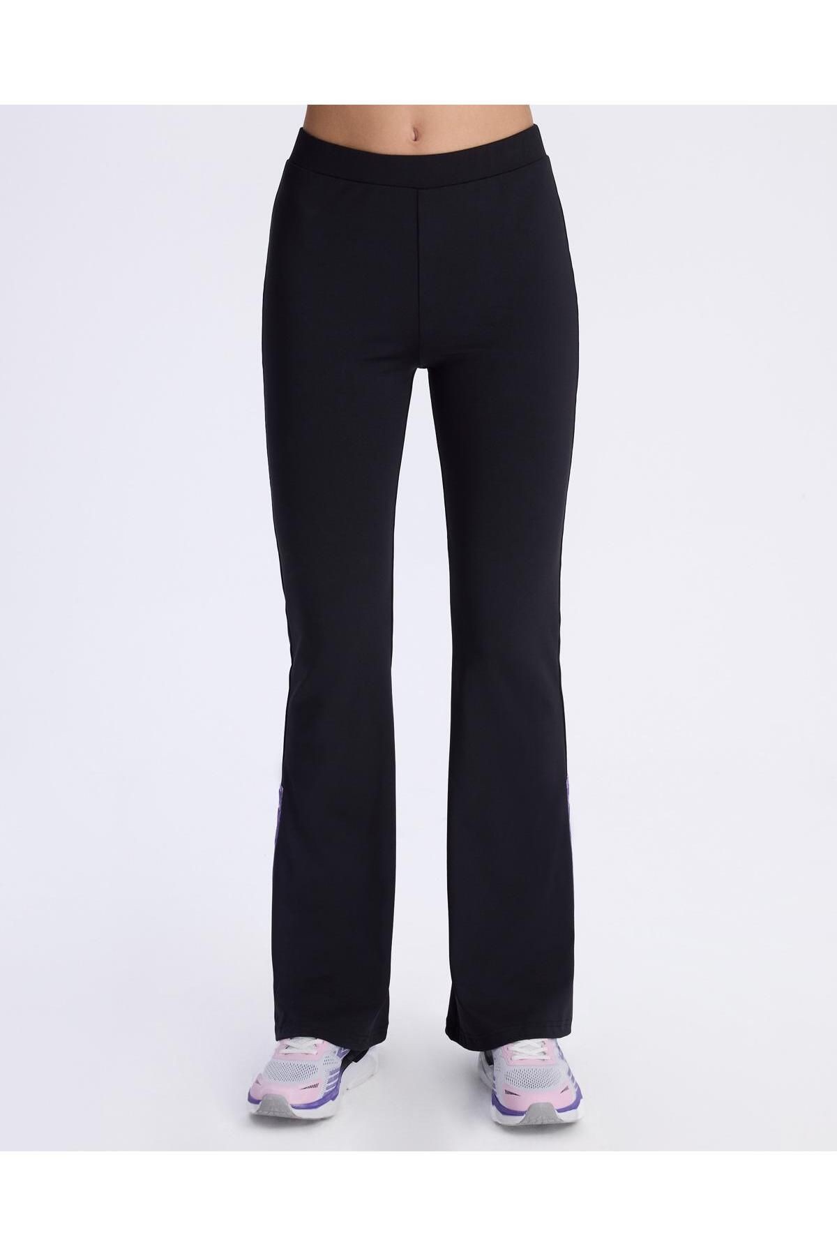 Kappa Authentic Alcott Pant Kadın Siyah Skin Fit Eşofman Altı