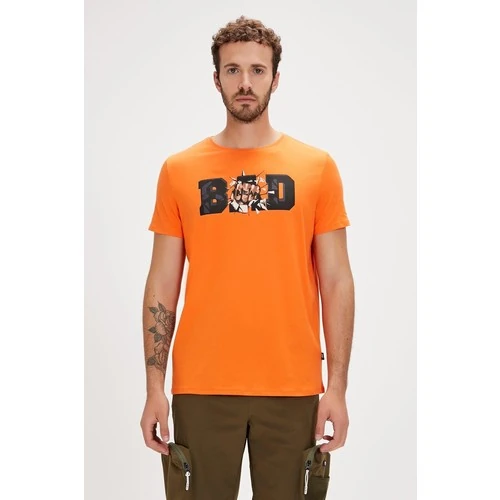 Bad Bear Bang Erkek Turuncu Yuvarlak Yaka Tişört