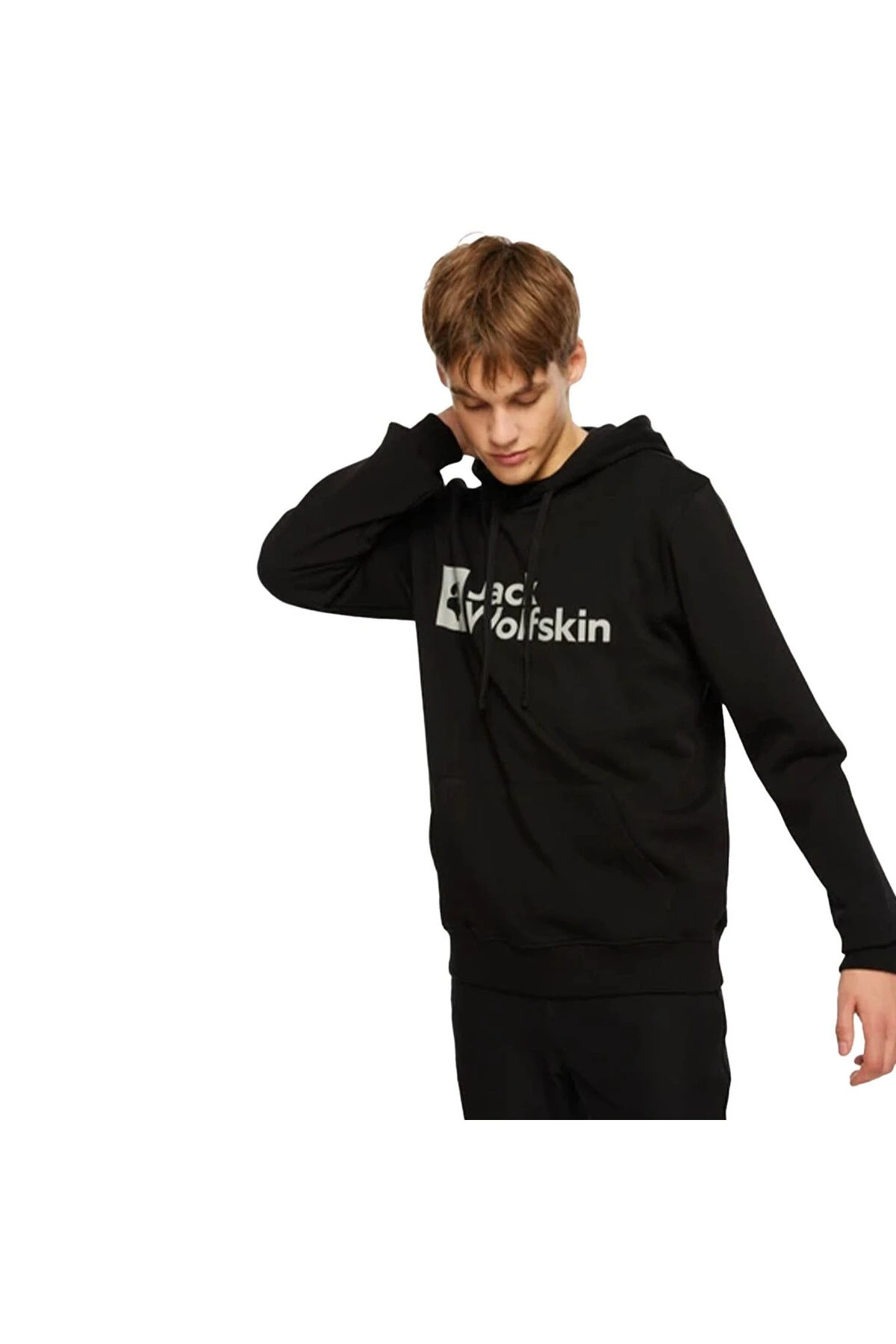 Jack Wolfskin Arthur Hoody Siyah Erkek Kapüşonlu Sweatshirt