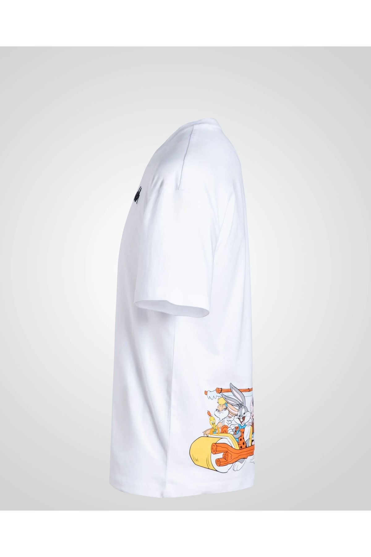 Kappa Authentic Dianis Warner Bros Unisex Siyah Beyaz Comfort Fit Tişört 