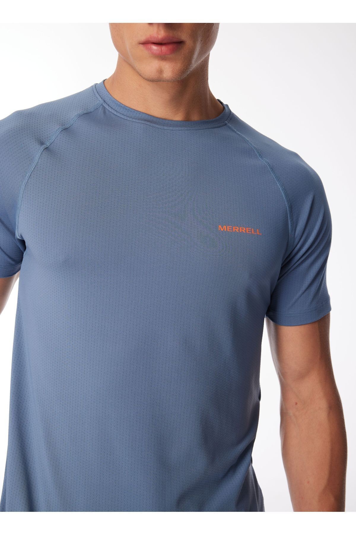 Merrell Mavi Erkek O Yaka Baskılı T-Shirt 