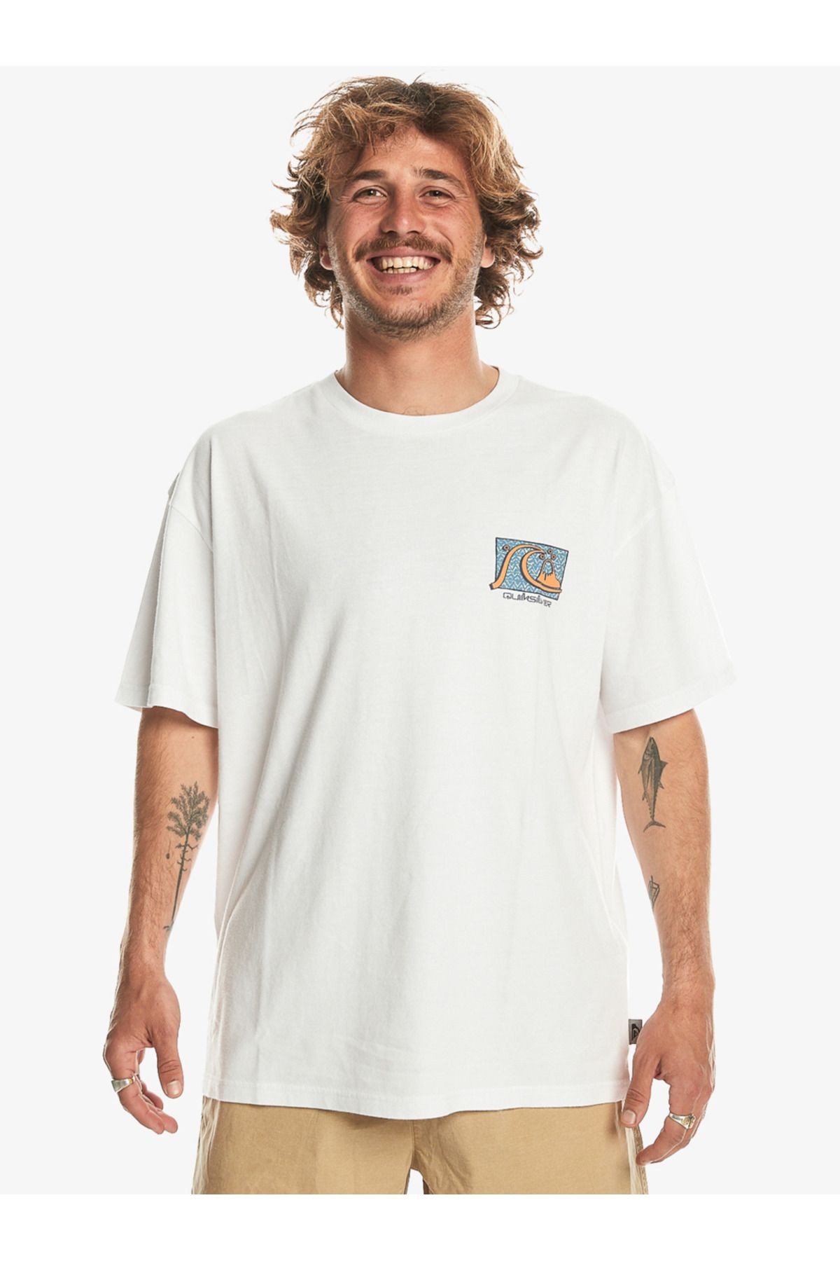 Quiksilver Take Us Back Bubble Ss Erkek Beyaz Tshirt EQYZT07652-10