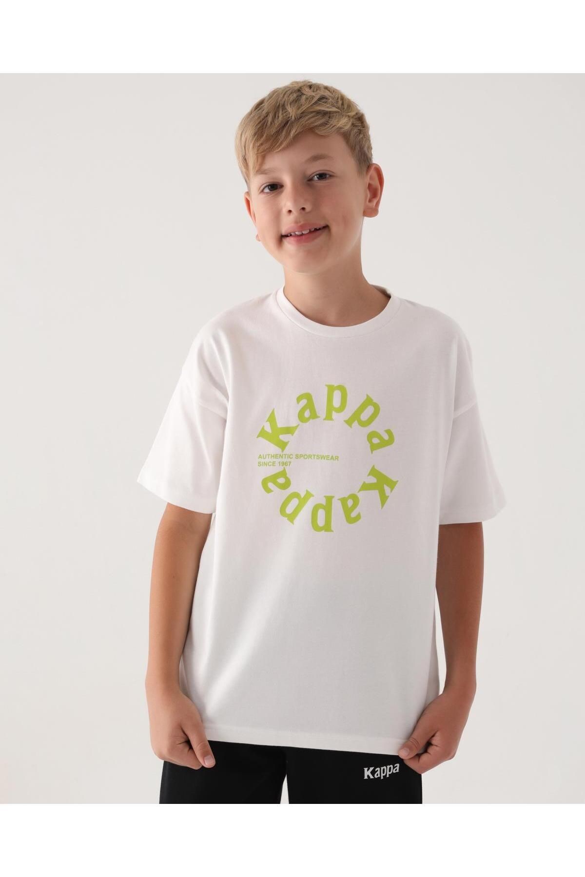 Kappa Krem Kappa Baskı Erkek Çocuk T-Shirt