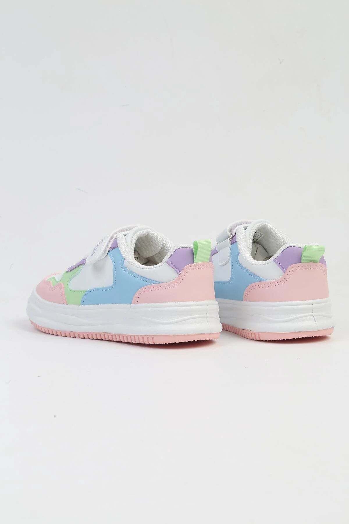 Benetton Beyaz - Çok Renkli Kız Çocuk Sneaker BNI-10025