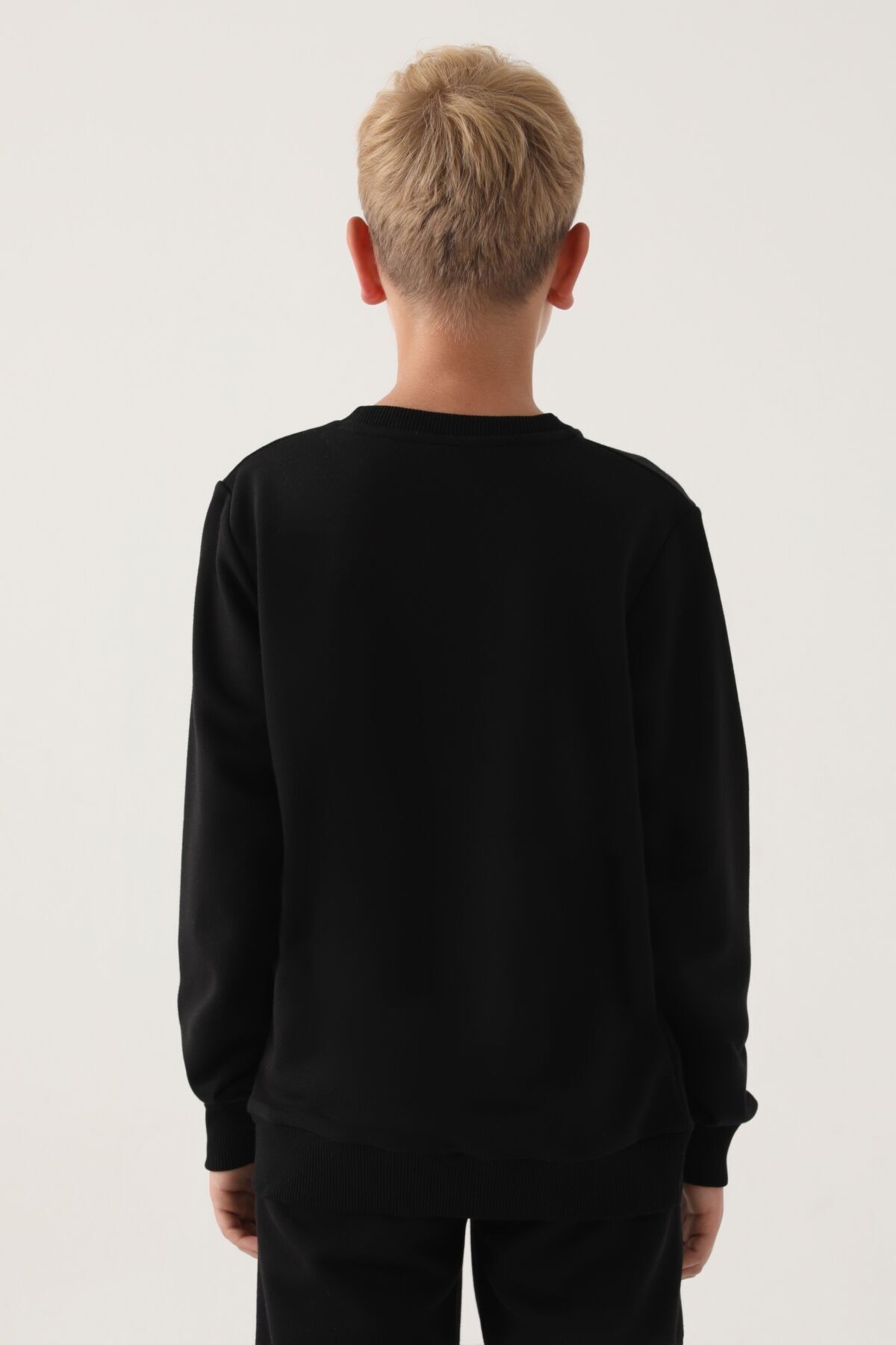 Kappa Erkek Çocuk Siyah Sweatshirt