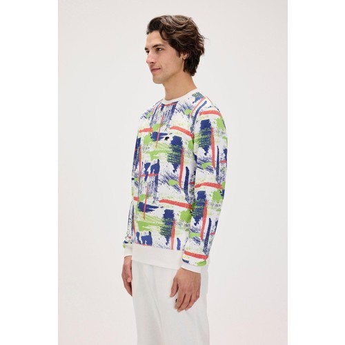 Bad Bear Flame Crewneck Erkek Sweat 24.02.12.017 Off-whıte