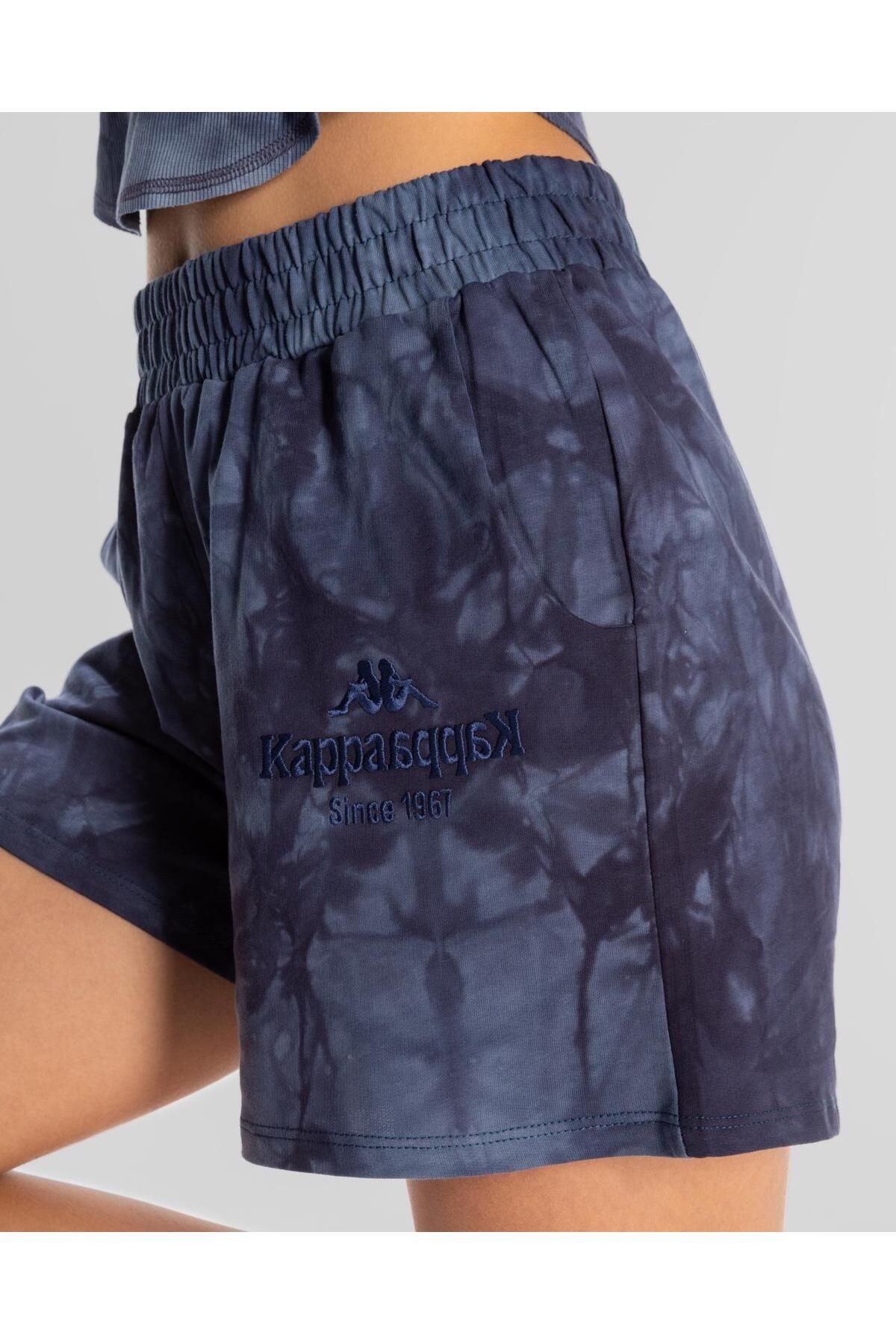 Kappa Authentic Rosemary Shorts Kadın Mavi Regular Fit Şort