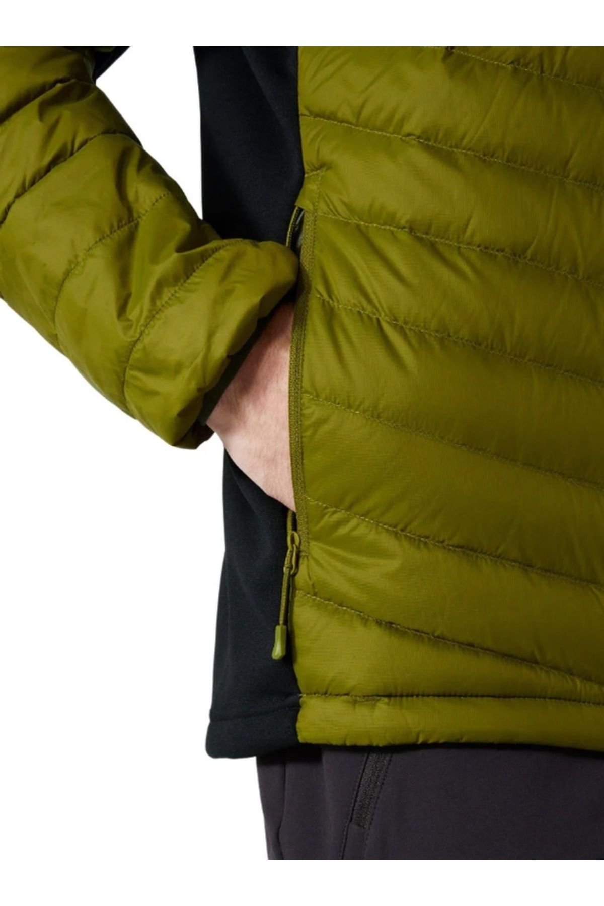 Helly Hansen Verglas Hooded Down Hybrid Insulator Jacket Erkek Mont HHA.63007.461 Yeşil