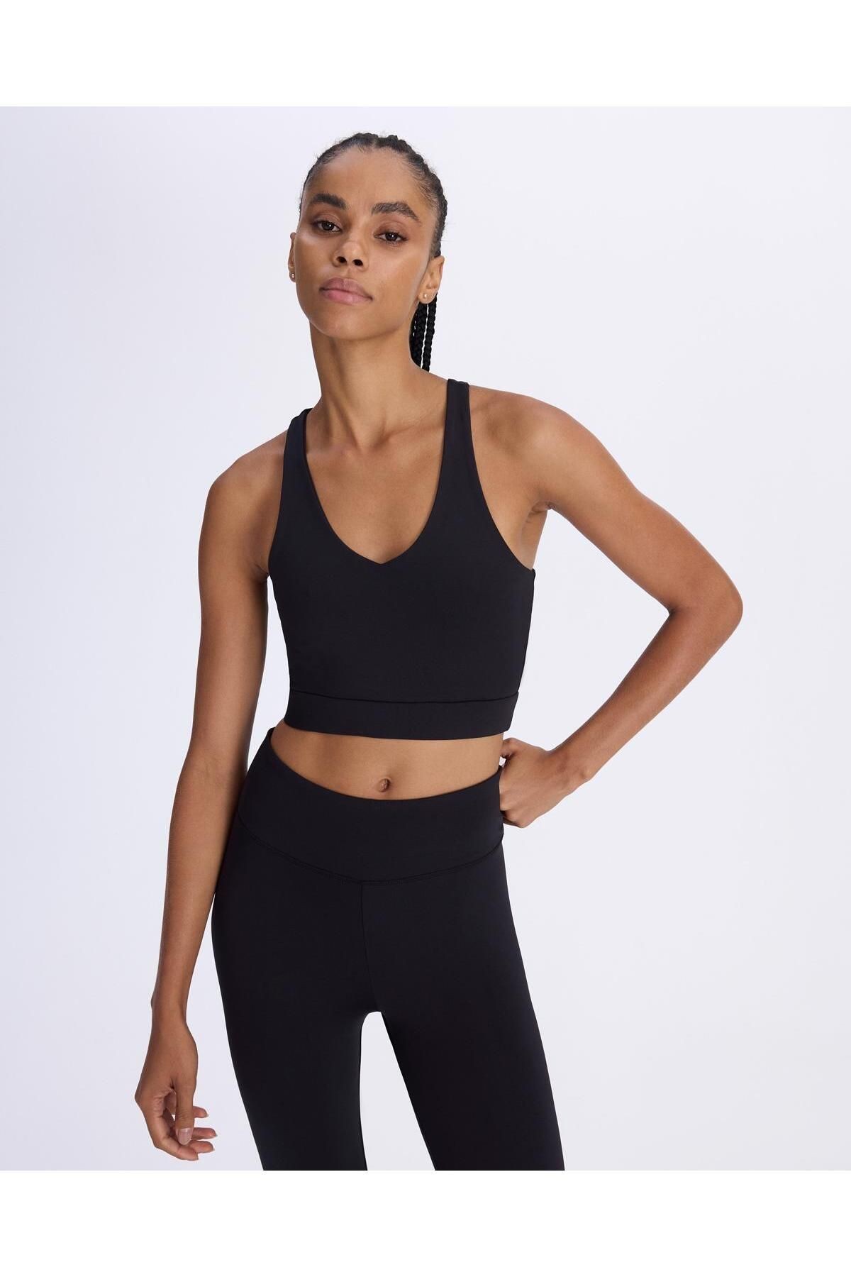 Kappa Berly Bra Kadın Siyah Skin Fit Sporcu Sütyeni