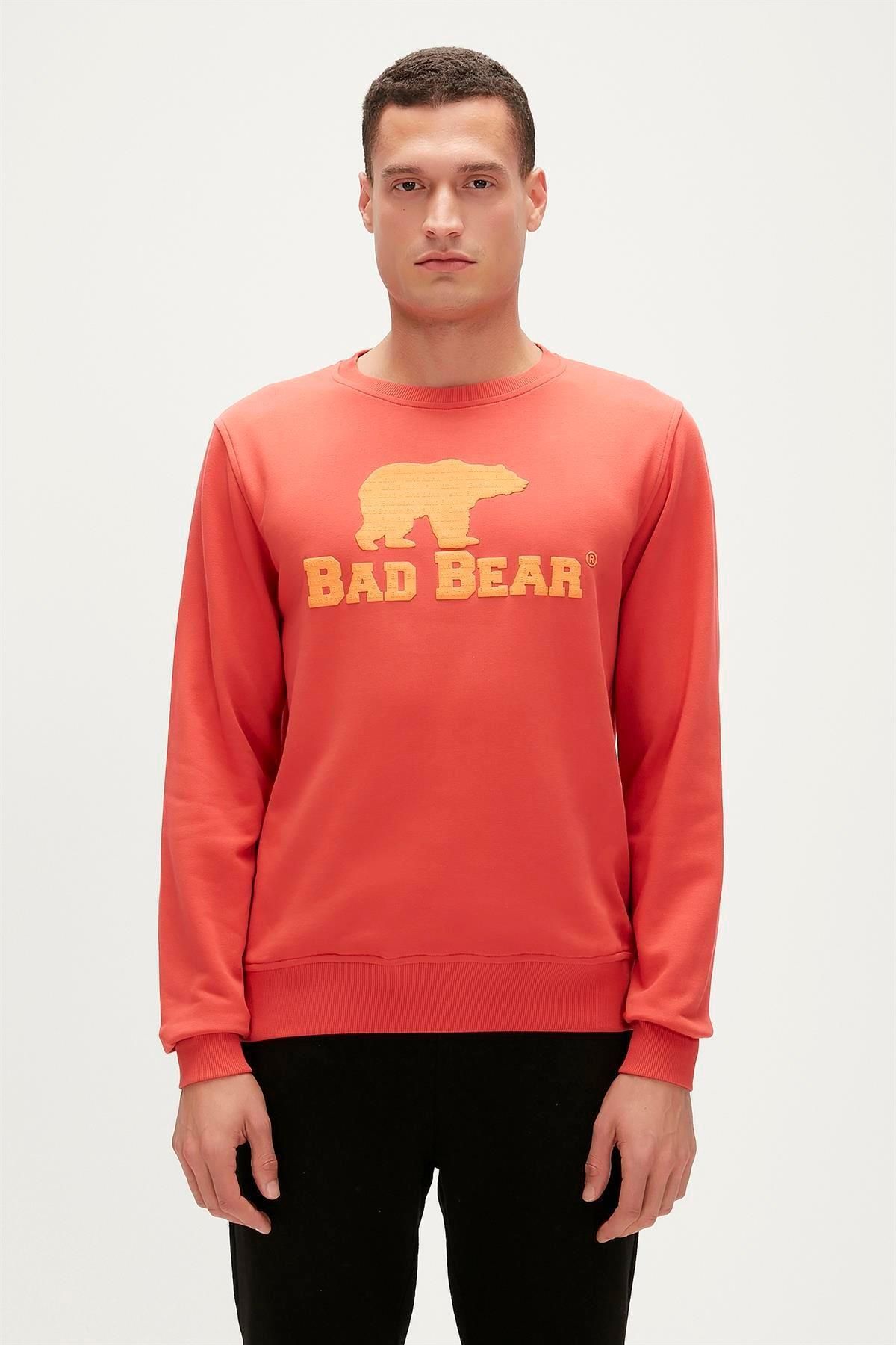 Bad Bear Logo Crewneck Erkek Sweatshirt