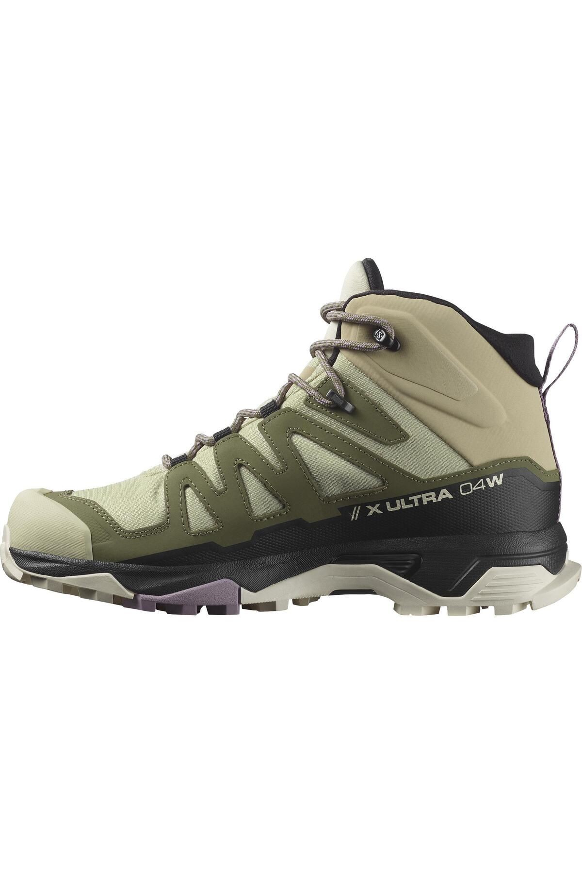 Salomon x Ultra 4 Mid Gore-Tex Kadın Outdoor Botu - Yeşil