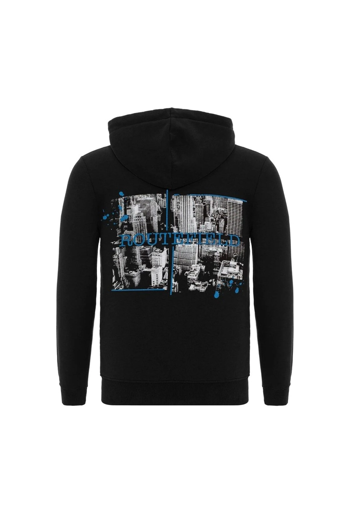 Routefield House Siyah Erkek Sweatshirt RFHOUSE2223-001