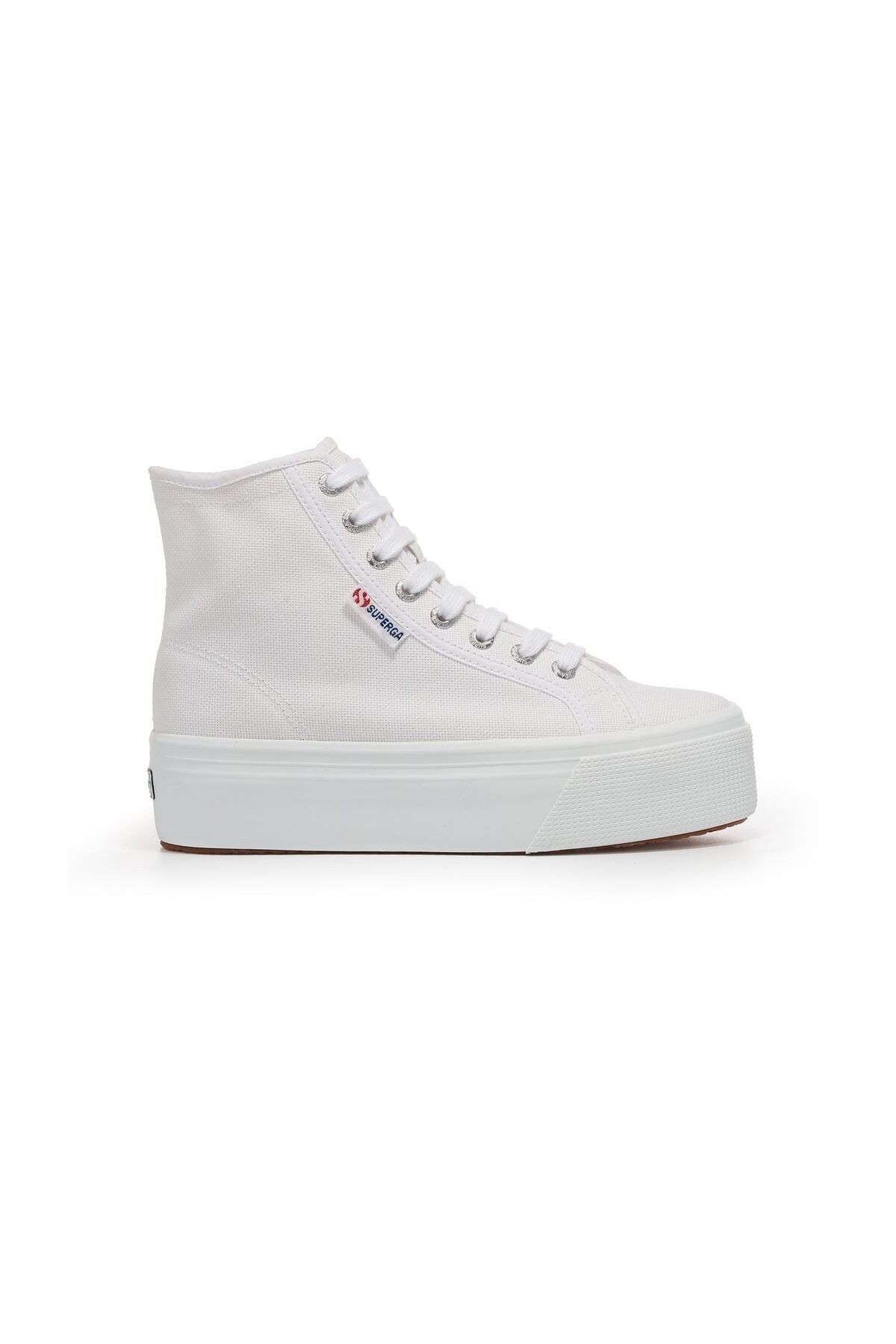 Superga 2708 Hi Top Kadın Günlük Ayakkabı S41273W-901-SP Beyaz
