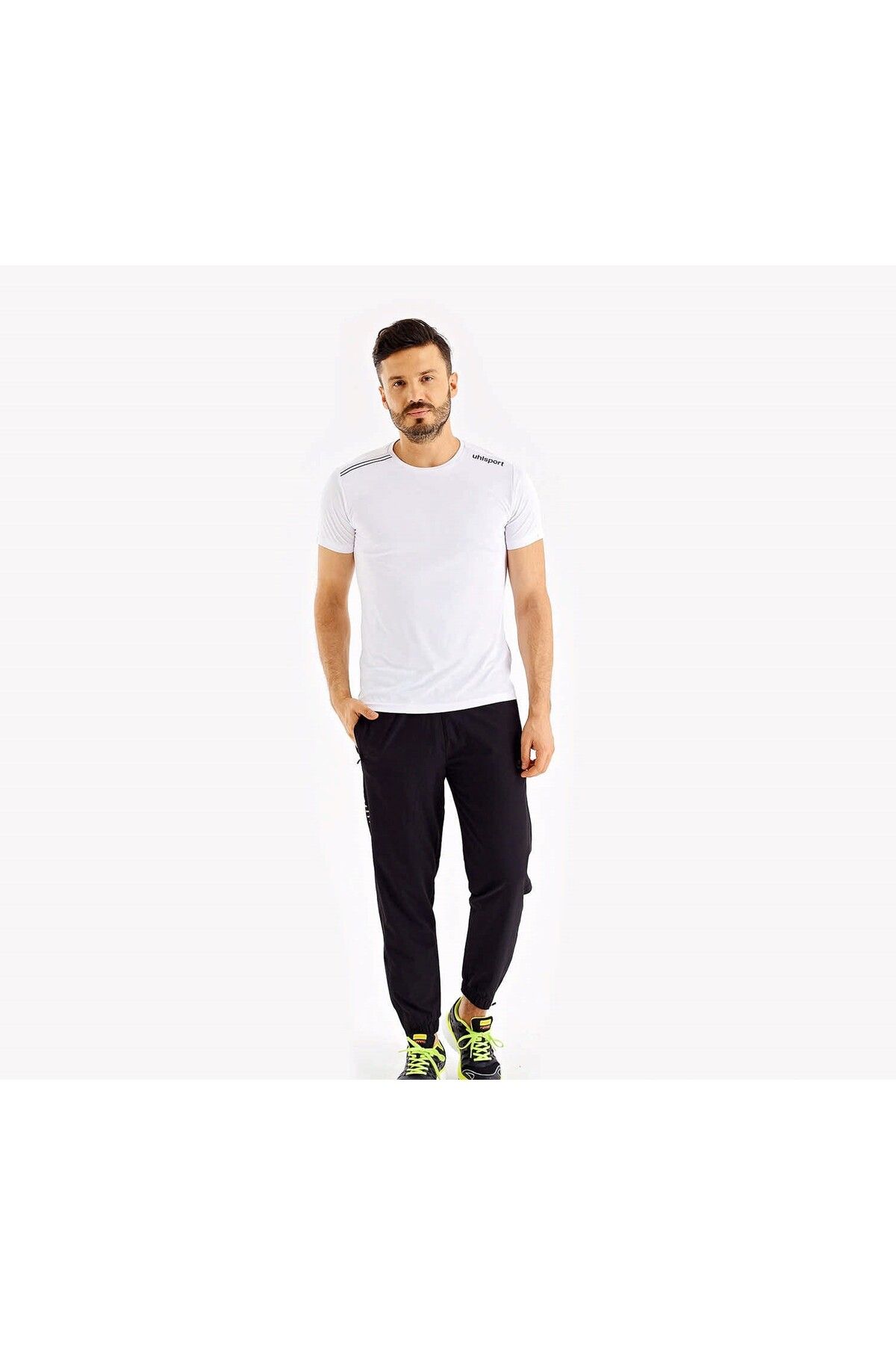 Uhlsport Kısa Kollu Bisiklet Yaka Erkek T-Shirt 3202110
