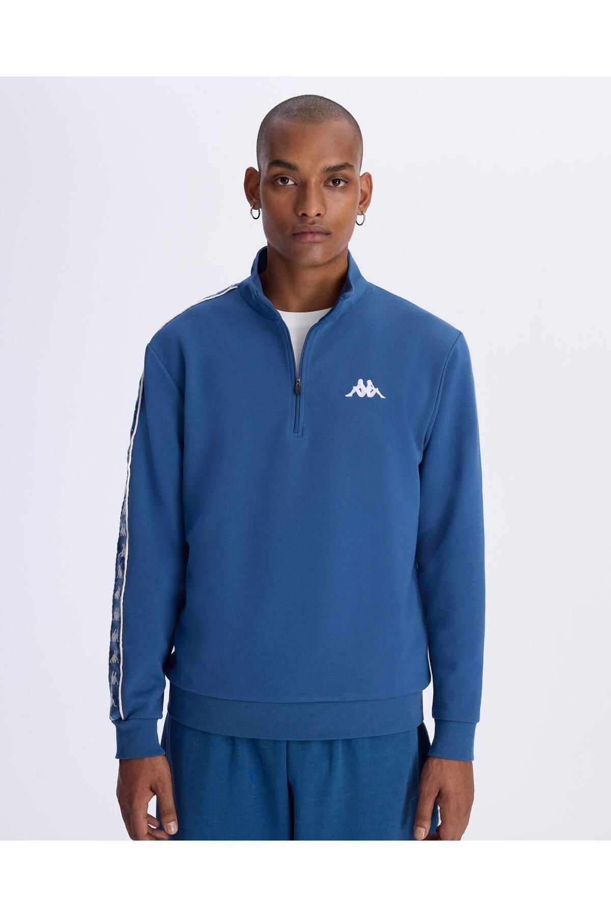 Authentic 222 Banda Pulliogt Erkek Petrol Mavisi Regular Fit Sweatshirt