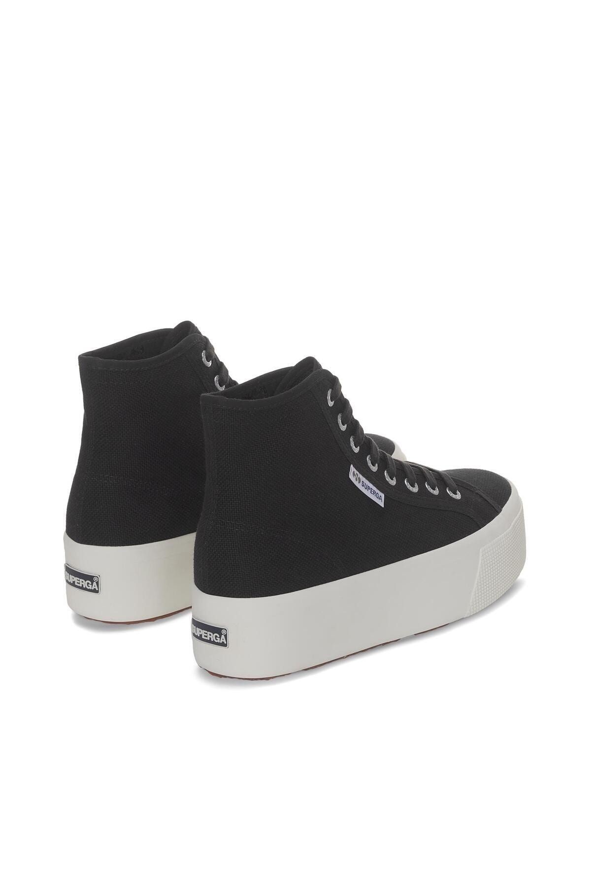 SUPERGA 2708 Hi Top Kadın Siyah Bilekli Sneaker