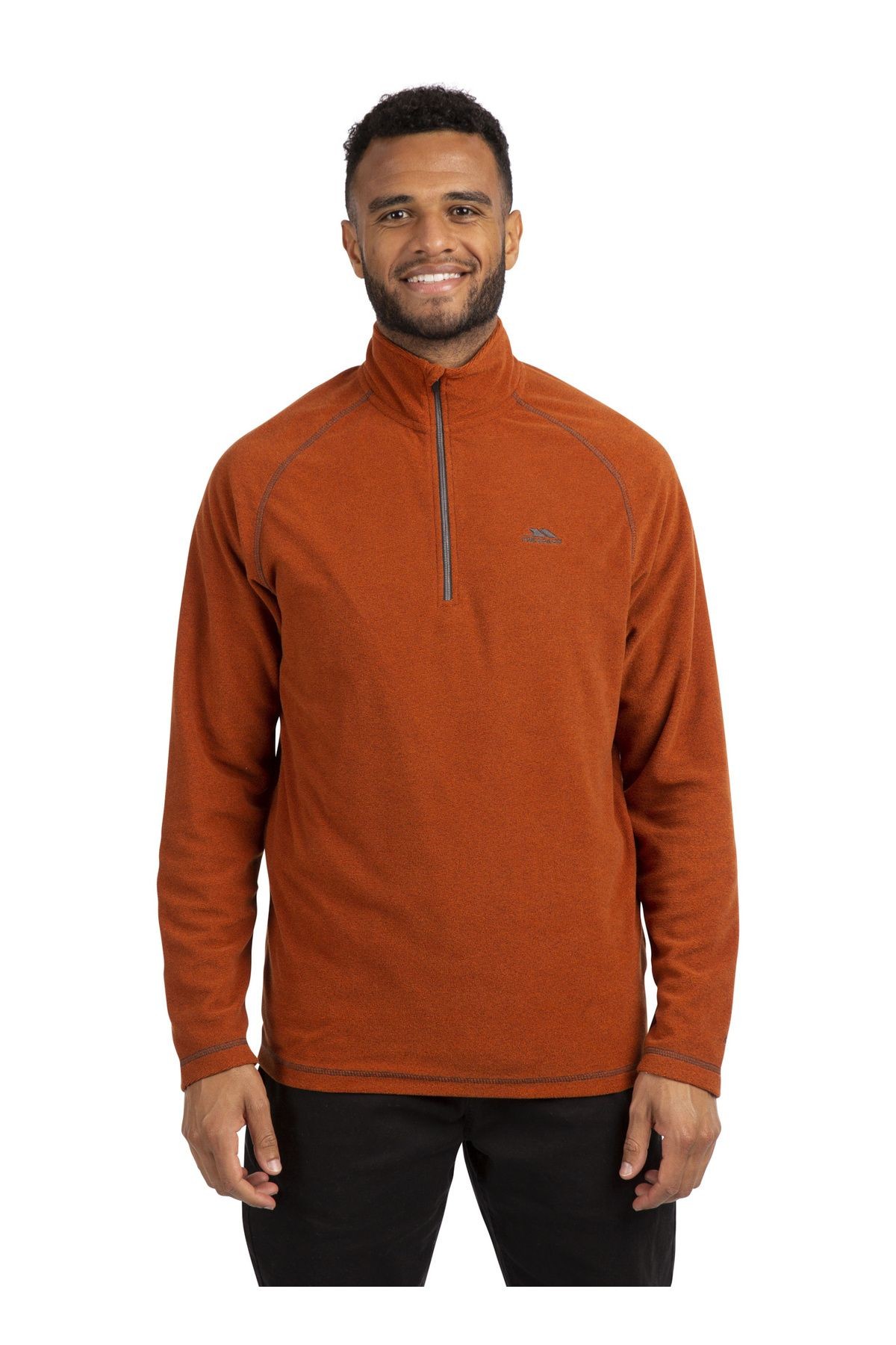 Trespass Turuncu Erkek Dik Yaka Polar Sweatshırt 