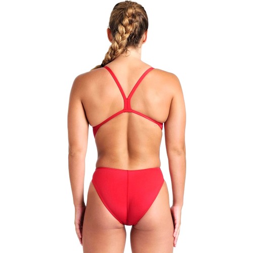 Arena Team Swimsuit Challenge Solid Kadın Kırmızı Yüzücü Mayosu 004766450
