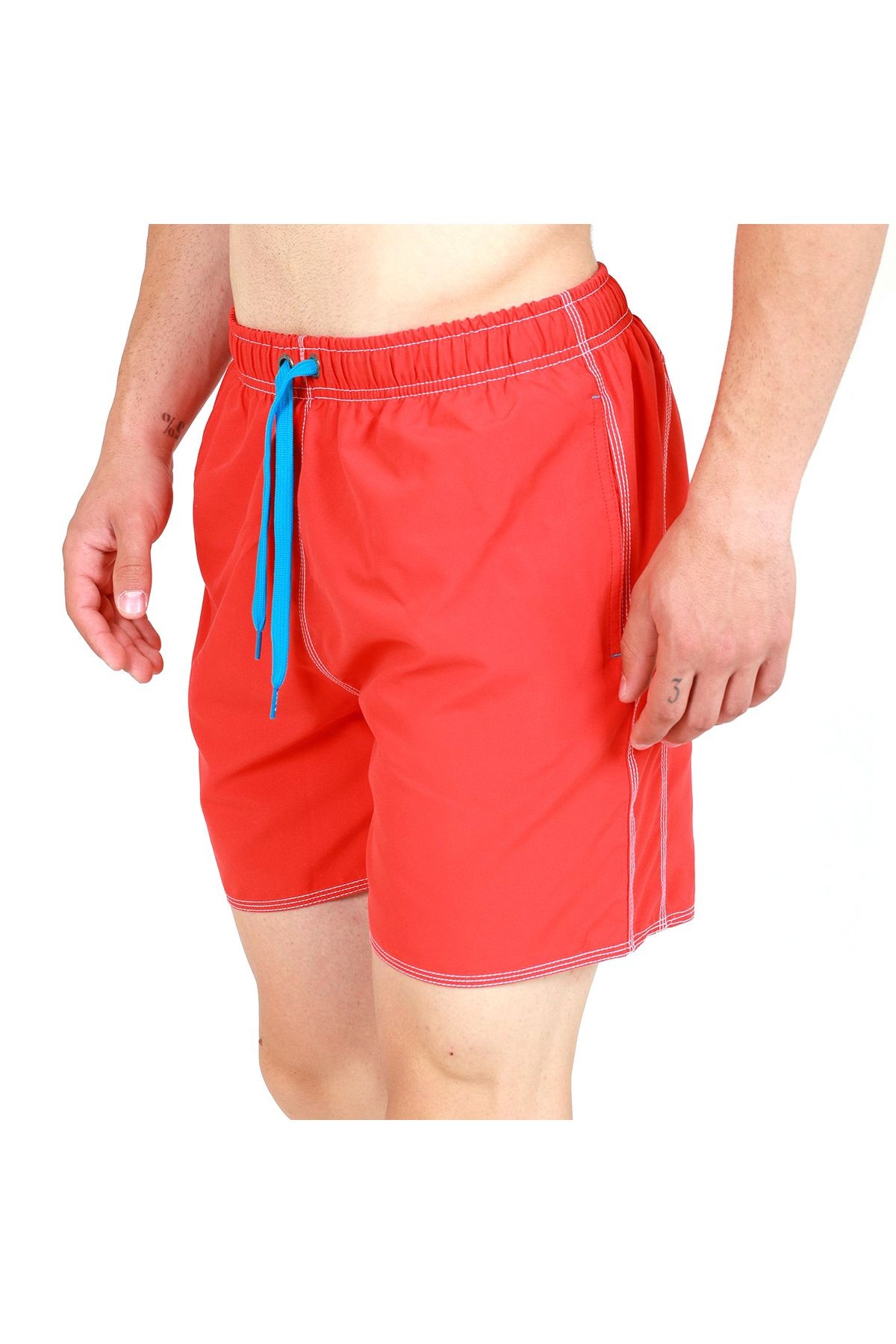 Arena Fundamentals Solid Boxer Erkek Kırmızı Yüzücü Mayosu 4051548