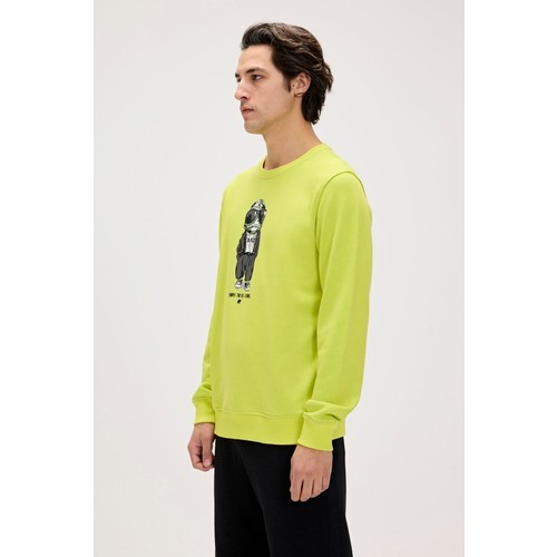 Gator Yeşil Erkek Baskılı Sweatshirt