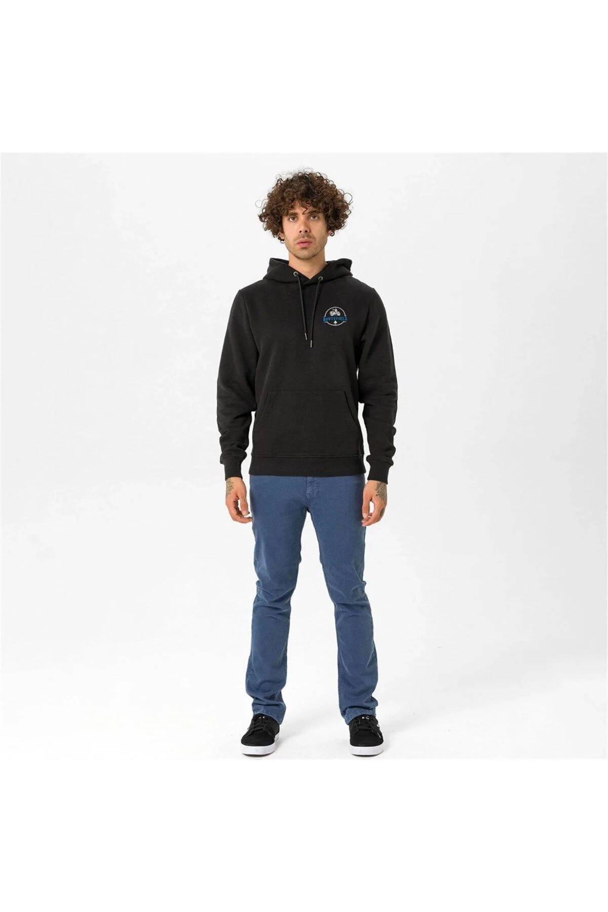 Routefield House Siyah Erkek Sweatshirt RFHOUSE2223-001