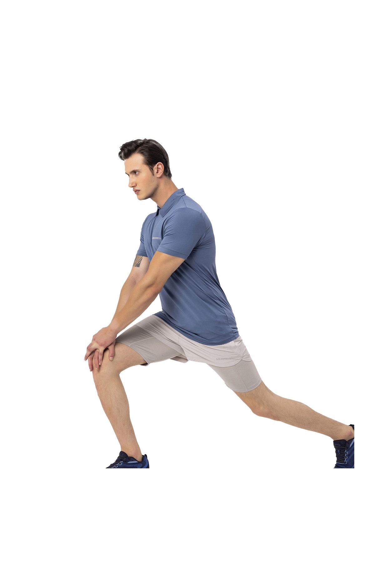 Merrell Pace Erkek Mavi Polo Tişört 