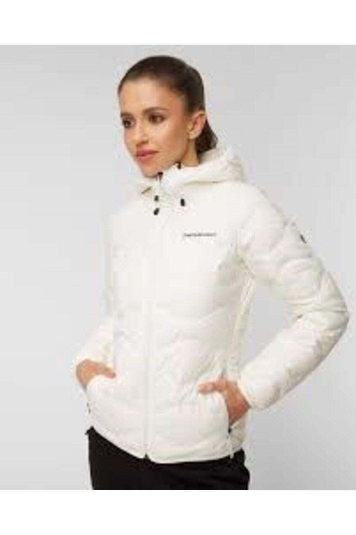 Peak Performance Beyaz Kadın Mont G77852200_W Helium Down Hood Jacket