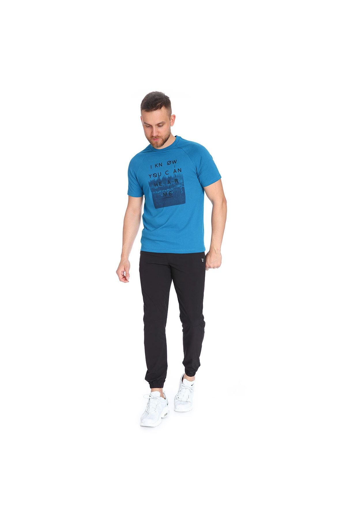 Sportive Erkek Mavi Tişört 711007-Ptr