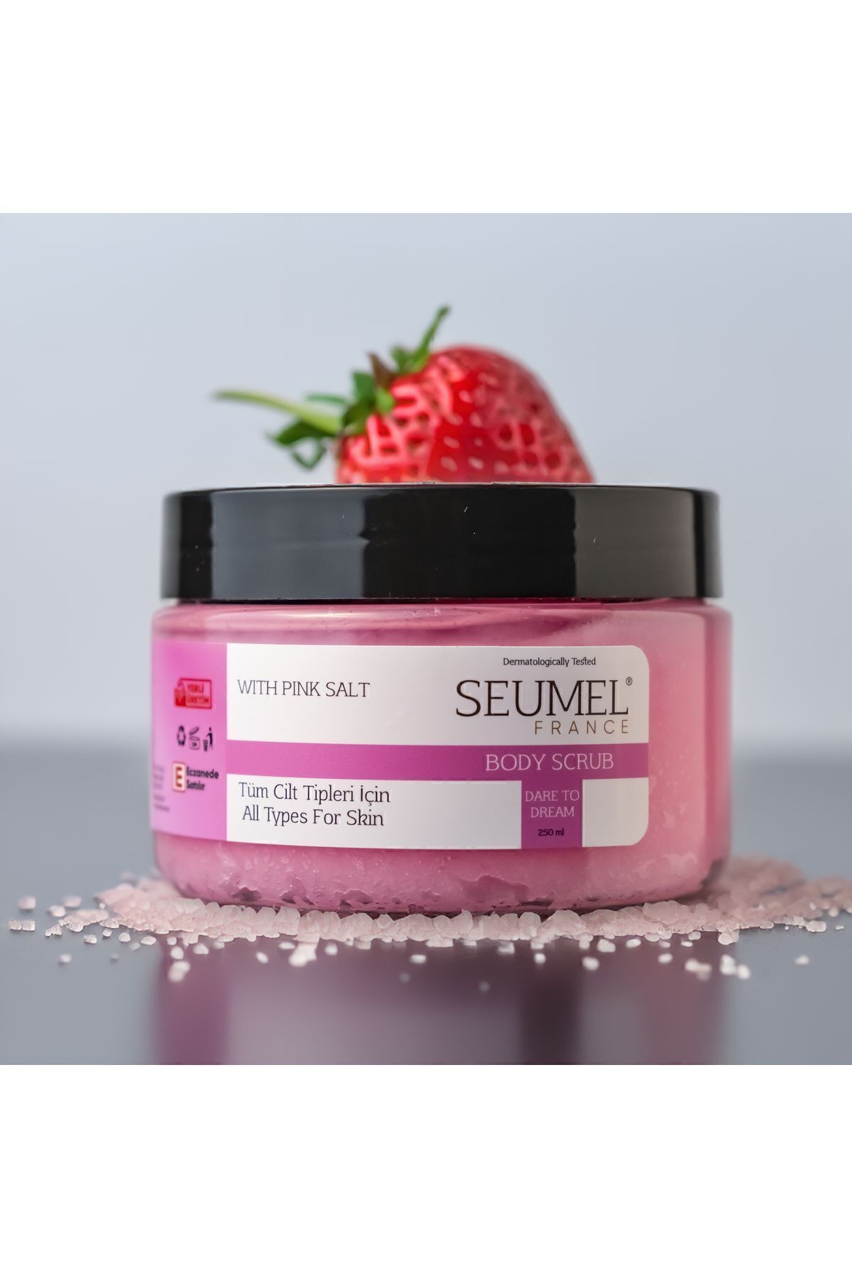 Body Scrub - Besleyici Arındırıcı Nemlendirici Vücut Peeling - Batık Ve Çilek Bacak Onarıcı 200 ml