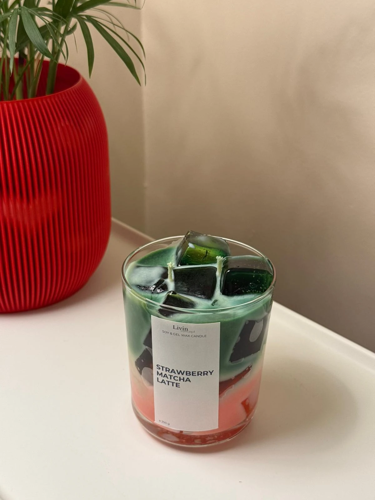 Strawberry Matcha Latte Jel&Soya Mum