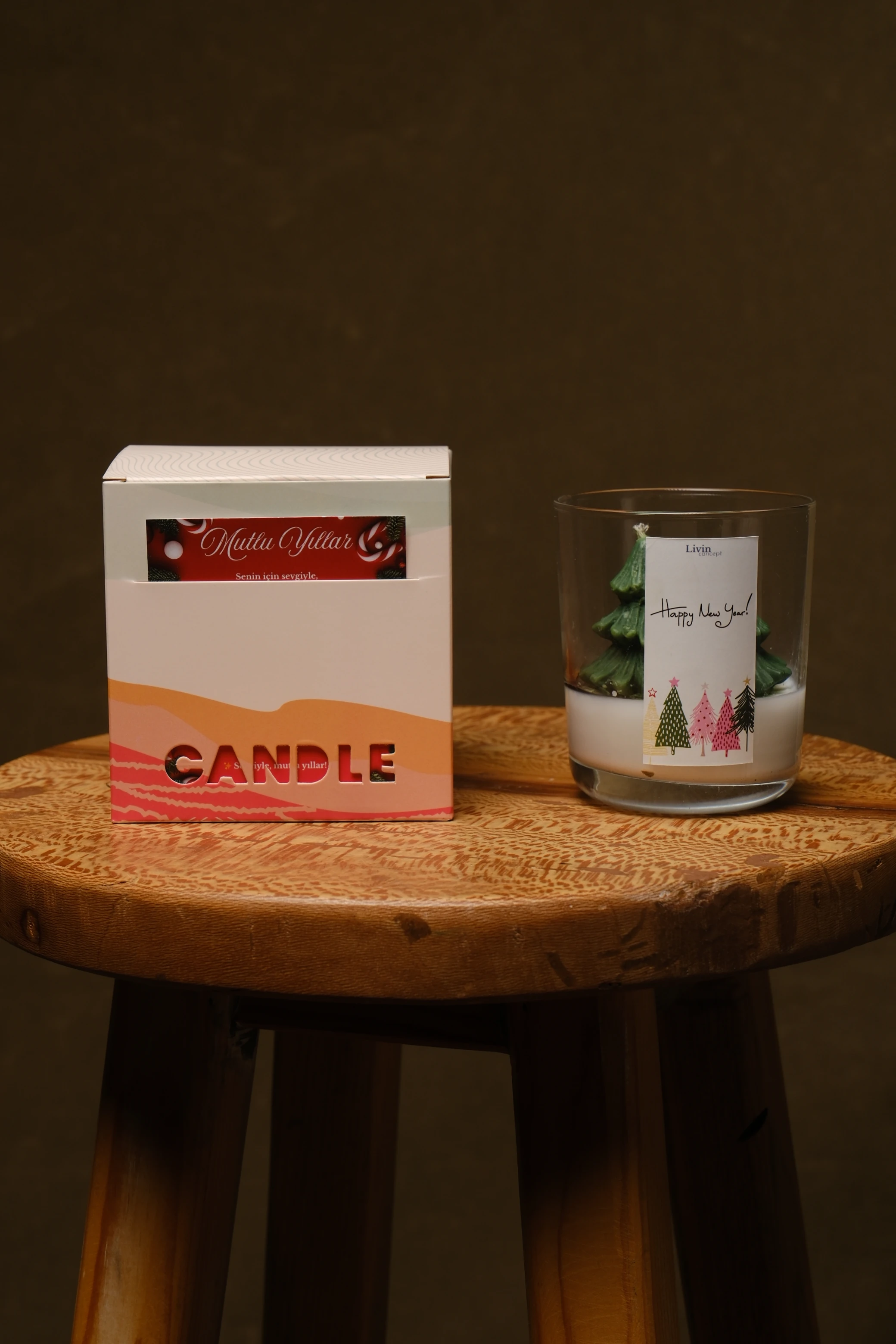 Yılbaşı Temalı, Kokulu Tasarım Mum
