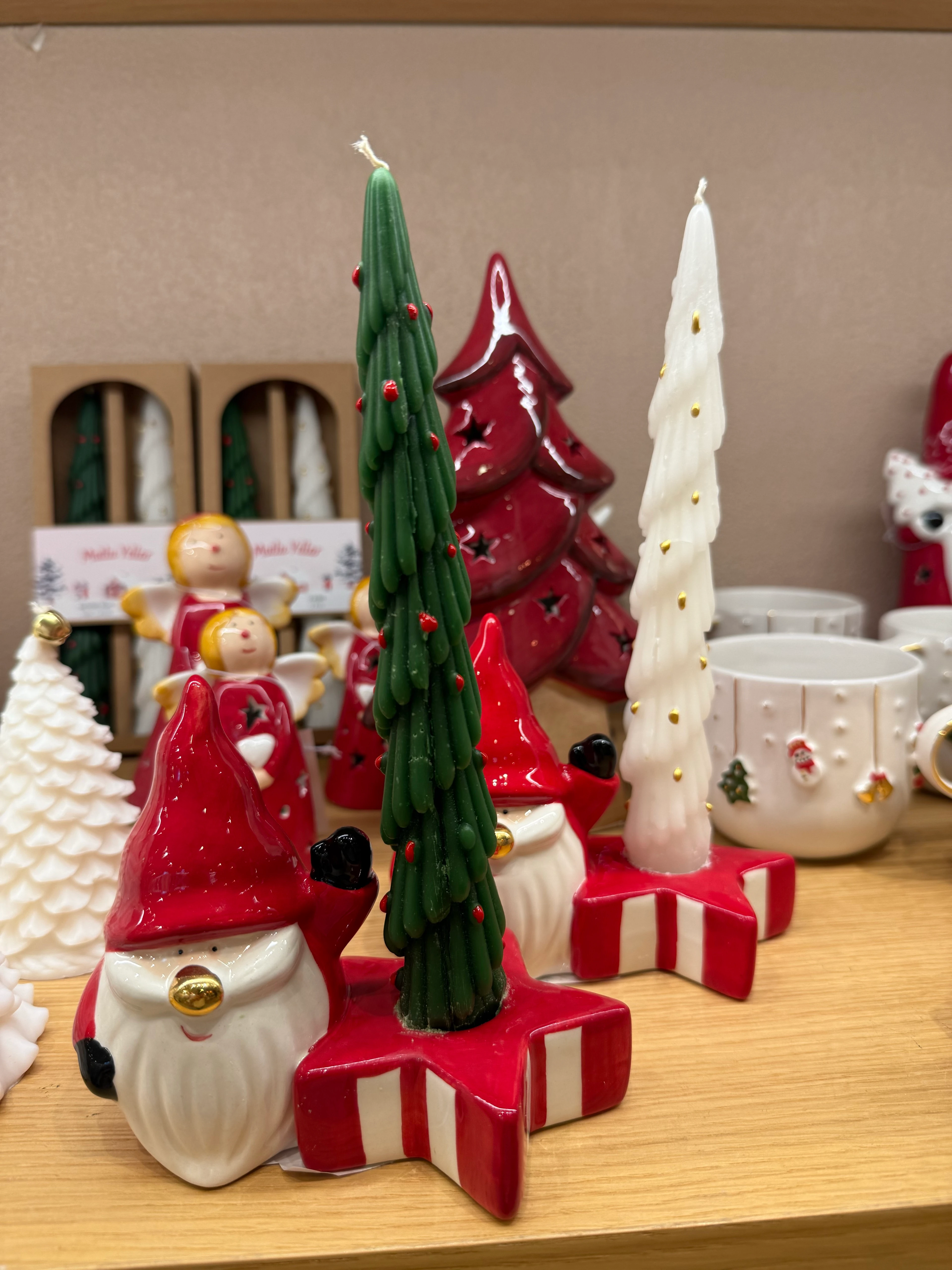 2’li Soya El Boyaması Şamdan Mum