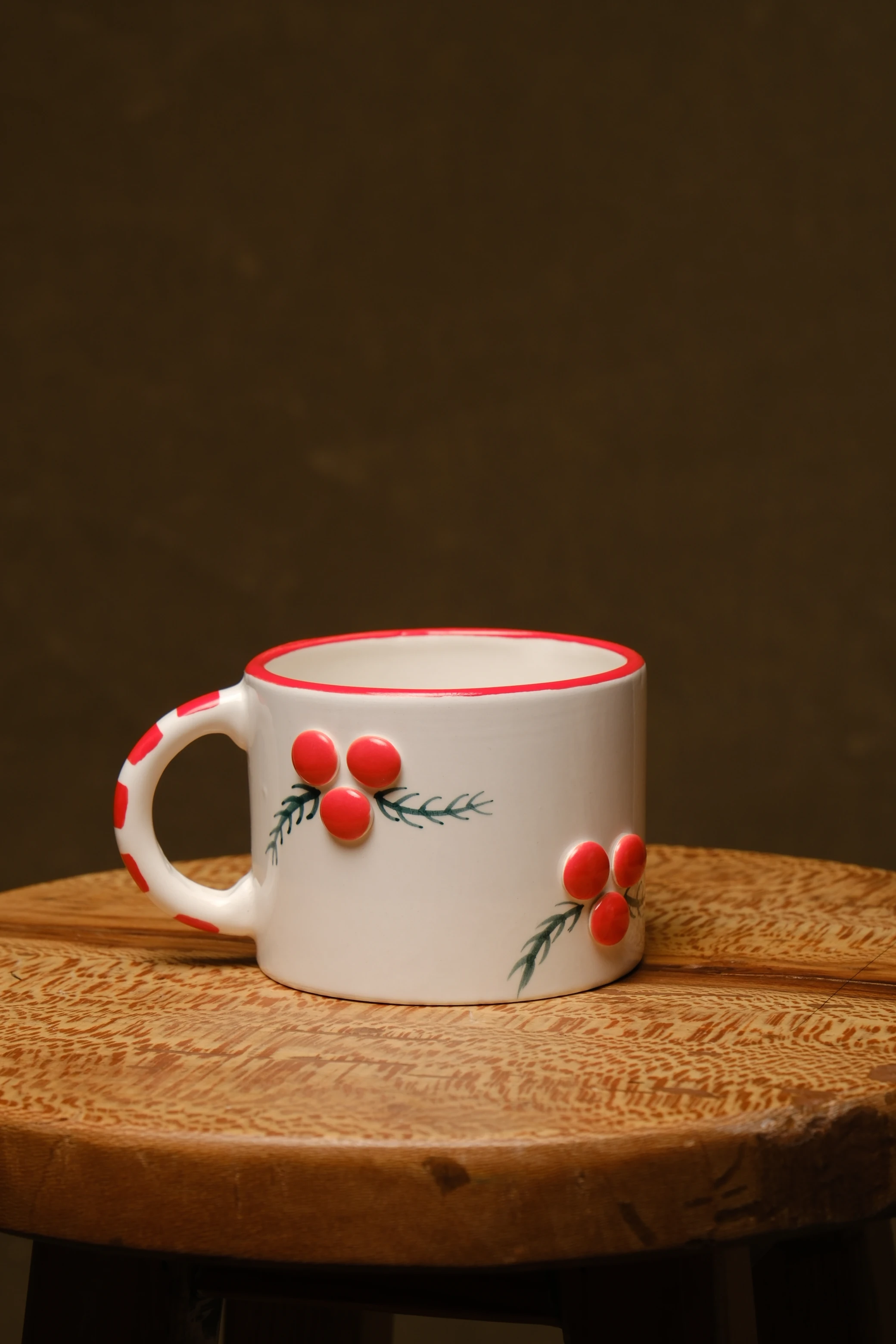 Holly Berry Ceramic Mug