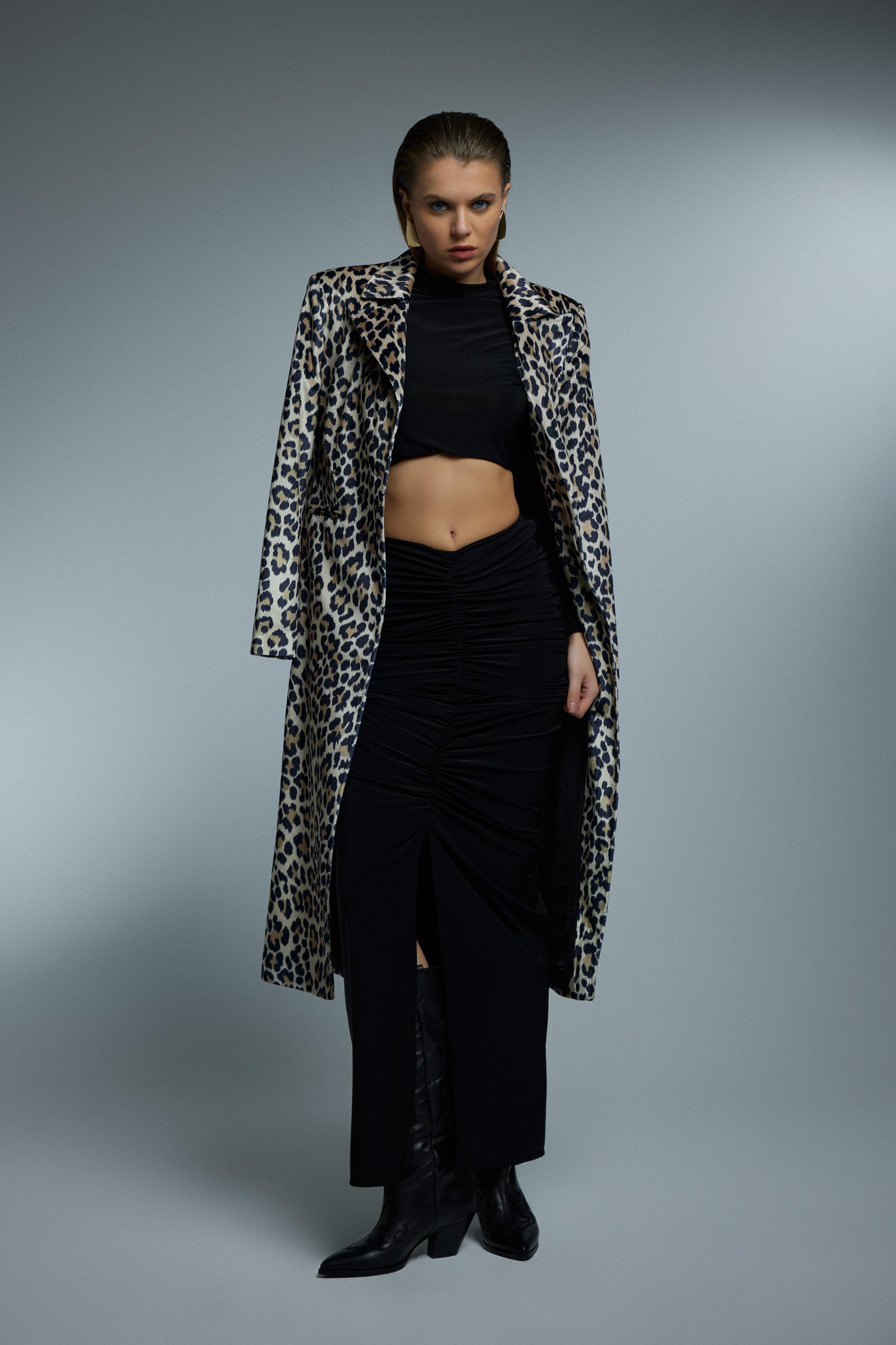 MAXI COAT - Leopard